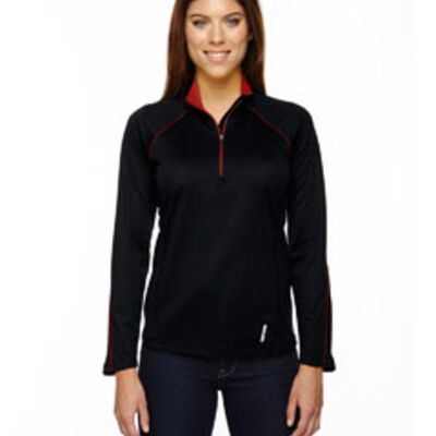 Ladies' Radar Quarter-Zip Performance Long-Sleeve Top Thumbnail