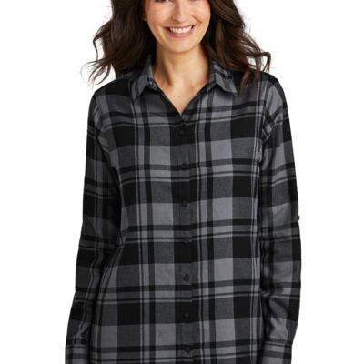 Women's Plaid Flannel Tunic Thumbnail