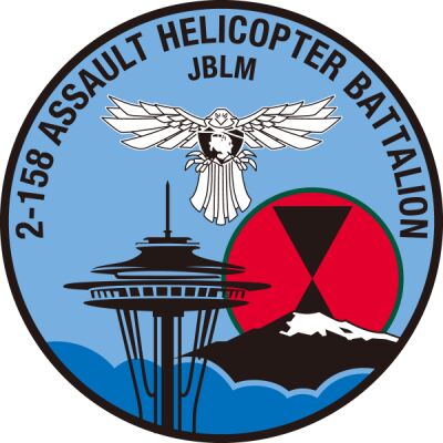 2-158 Assault Helicopter Battalion Flight Embroidered Patch Thumbnail