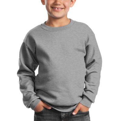 Youth Core Fleece Crewneck Sweatshirt With Name Thumbnail