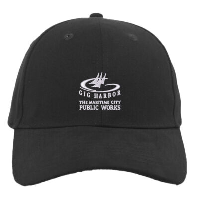 PW - Brushed Cotton Twill Hook-And-Loop Adjustable Cap Thumbnail