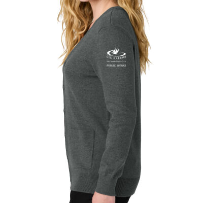 PW - Women’s Easy Care Button-Up Cardigan Sweater Thumbnail