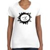 Women's Fine Jersey V-Neck Tee Thumbnail