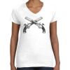 Women's Fine Jersey V-Neck Tee Thumbnail