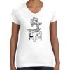 Women's Fine Jersey V-Neck Tee Thumbnail