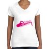 Women's Fine Jersey V-Neck Tee Thumbnail